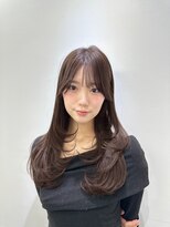 ヴィオットバイサロン(Viot by Salon)&nbsp;小顔レイヤーカットミニウルフデジタルパーマチェリーブラウン