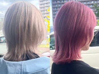 フィジア(fiji-a)の写真/ナチュラルな透明感カラーからブリーチ・ダブルカラーも◎fiji-aで新たな自分を見つけませんか？