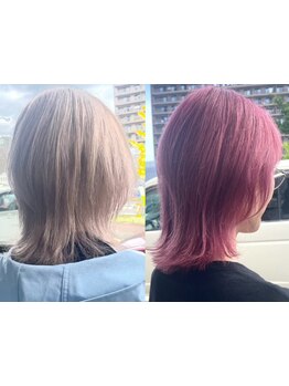 ナチュラルな透明感カラーからブリーチ・ダブルカラーも◎fiji-aで新たな自分を見つけませんか？