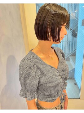 ブラウン (BROWN) ミニボブ 【吉祥寺　切りっぱなしボブ ぷつっとボブ】