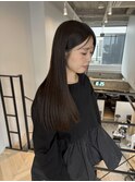 20代30代秋◎透明感カラーレイヤー×韓国風顔周り◎髪質改善