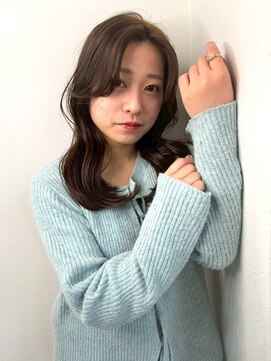 アンニュ(annuy) くびれヘア 前髪なし アッシュブラウン 髪質改善 顔周りカット