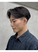 メンズセンターパート