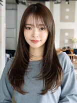 エインアンリー 明治神宮前(AIN.ANLY.) イメチェンミディアムレイヤーロングレイヤーカット顔周りカット