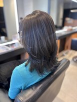 エミュ 伏見 国際センター(emu)&nbsp;ハイライト/デザインカラー/アッシュグレー/レイヤースタイル