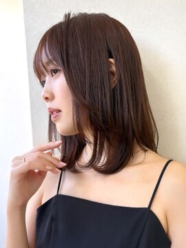 アンフィニー 銀座(ANFINI) 前髪/顔まわり小顔/大人レイヤー/レイヤーカット/丸顔/面長/銀座