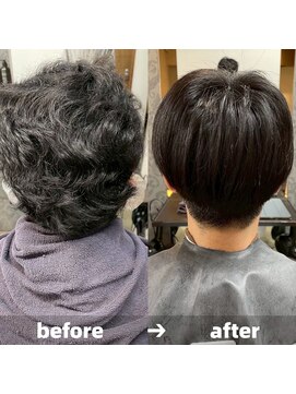 エノア 青山(ENORE) メンズ縮毛矯正/曲がる縮毛矯正/メンズ髪質改善/メンズカット