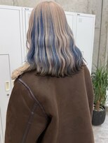 アロ 大阪梅田(alo)&nbsp;【momoa】インナーブルーカラー《ブリーチ/大阪梅田》