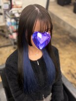 アドラ(ADLLA) インナーカラー☆コバルトブルー