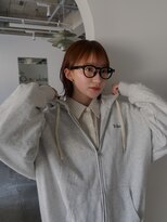 フィット ヒュー 千葉(fit hue)&nbsp;ミルクティーブロンド/ダークブルー/デジタルパーマ/千葉駅