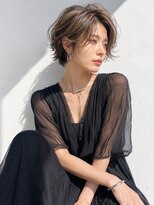 アッシュ 学芸大学店(Ash)&nbsp;ショートボブ/大人女性/グレージュ/ニュアンスパーマ/脱白髪染め