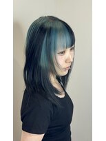 アレクサンドル オブ カラーズ トヤマ(ALEXANDRE OF COLORS TOYAMA)&nbsp;水色と黒のデザインカラー