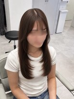 ヴィヒタ 川越 本川越(VIHTA.)&nbsp;ブラウンベージュ×上品レイヤーカット小顔ヘア川越本川越