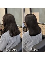 ヘアカラー専門店カラープラス石和店&nbsp;40代50代60代/BeforeAfter/白髪染め/おしゃれ染め