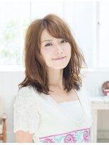 ヘアアンドメイクロンドベル(LONDOBELL) ブロー簡単☆ボリュームアップのミディアムレングス