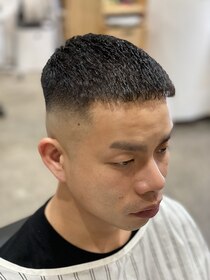 バーバーエレン 中野新橋店(BARBER ellen) サイドグラデーション/スリークショート/かき上げ/中野新橋