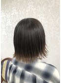 外ハネボブ×コントラストカラー