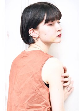 ボンダイ ルーム(bondi room) 大人可愛い20代30代40代小顔ワンサイドショートボブ丸み前下がり