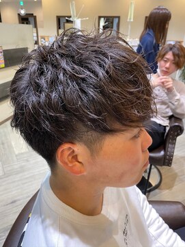 バグズ ヘアデザイン 桔梗が丘店(Baguz HAIR DESIGN) ツーブロック刈り上げパーマ/ダークグレージュ10代20代30代