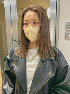 アルカナ 明治神宮前原宿(ARCANA) グレージュカラー　ミルクティーベージュ　ぱつっとカット