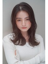 レジュアル(RESSUAL)&nbsp;カーキグレージュ　ロング　大人かわいい　フェザーバング