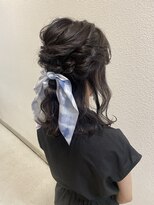 ティント メイクアンドヘア(Tint make&hair) ハーフアップスタイル