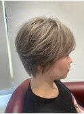 グレージュショート