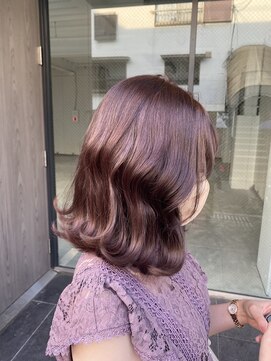 エイト プラット 渋谷2号店(EIGHT plat) 暗髪　ピンクブラウン