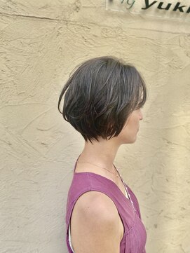 ユキオ オブ ヘアー(YUKIO of Hair) 20代30代40代ナチュラルソフトウルフ乾かすだけモカベージュ