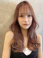 トルネード(TORNADO)&nbsp;韓国風へア 外国人風へア くびれヘア ピンクベージュ A105