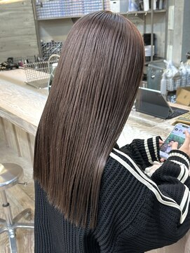 ヲタク(wotaku.) ココアブラウンベージュグレージュダブルカラーケアブリーチ髪色