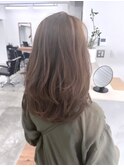 【Moana Lua】#レイヤーカット#ベージュ#ハイライト#ブリーチ