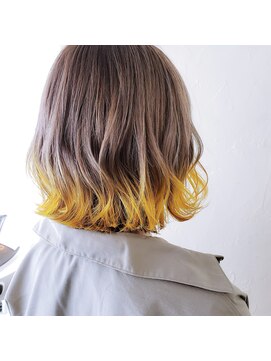 ログ(L.O.G) 【1ケアブリーチ】カット+1ケアブリーチ+カラー+トリートメント