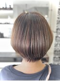くし髪ショートボブ×上質白髪染め