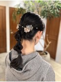 ヘアアレンジ/ポニーヘアアレンジ/卒業式ヘアセット