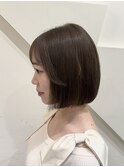顔型別ヘアスタイル特集/ボブ/オリーブ/オリーブベージュ