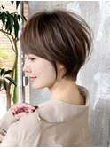ショートヘア/分け目なし/イメチェン/30代40代50代60代/表参道