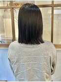 【人気の酸性ストレート】切りっぱなしミディアムボブ