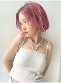 ピンクカラー／ピンクラベンダー／ダブルカラー／渋谷