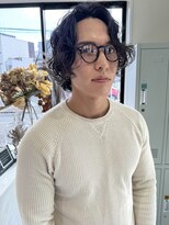 ウィム(wim)&nbsp;『大人センターパート』センターパートウルフ/大人パーマ