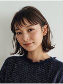 ミディアムヘア/暗めカラー/グランマッシュ/阿佐ヶ谷