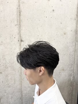 アロー 船橋店(AROH) MEN’S HAIR/ブルーブラック/フェザーパーマ/船橋
