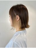 ★暗めカラーデザインカラーグランマッシュショートボブ[船橋]