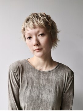 アンフェインド02(UNFEIGNED 02) クラゲヘアー/小顔に見せるヘア/ココアベージュ/小顔/伏見/栄