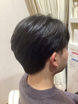 メンズヘア黒髪リクルートメンズカット