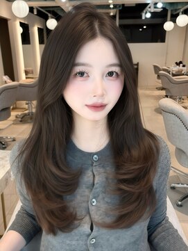 マインバイアフロートギンザ(MYNE by AFLOAT GINZA) レイヤーカット/グレージュ/アッシュブラウン/韓国ヘア