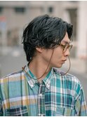 フェザーパーマセンターパートパーマラルフパーマ大人ヘア