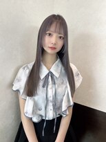 アース コアフュールボーテ 諏訪店(EARTH coiffure beaute)&nbsp;グレーラベンダー_ダブルカラー_ケアブリーチ_ワンホンヘア