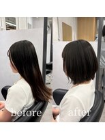 ヘアサロン ドットプラス 町田店(dot. plus) ミディアムレイヤーボブ/ゆるふわボブ/簡単スタイリング/町田
