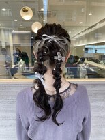 ワワ ヘアサロン 高円寺店(WAWA HAIR SALON) ツインポニー リボンアレンジ♪♪【高円寺 未羽*゜】